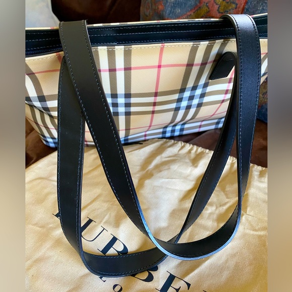 BURBERRY Nova Check Tote Shoulder Bag - Picture 7 of 8